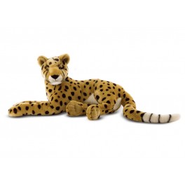 Peluche GLICKY GUEPARD Au Sycomore - Bleu Griotte