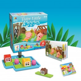 Jeu Three Little Piggies ( les trois petits cochons ) SMART GAMES - Bleu Griotte