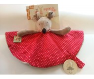 Doudou Nini la souris La Grande Famille en tissu - Moulin Roty