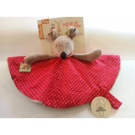 Doudou Nini la souris La Grande Famille en tissu - Moulin Roty