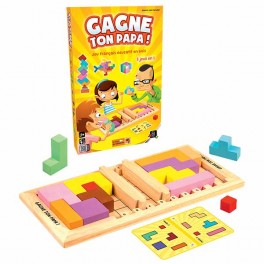 Jeu Gagne ton papa et le cube Houdini GIGAMIC - Bleu Griotte