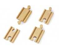 Mini rails droits - Jeux imitation bois BRIO – Bleu Griotte