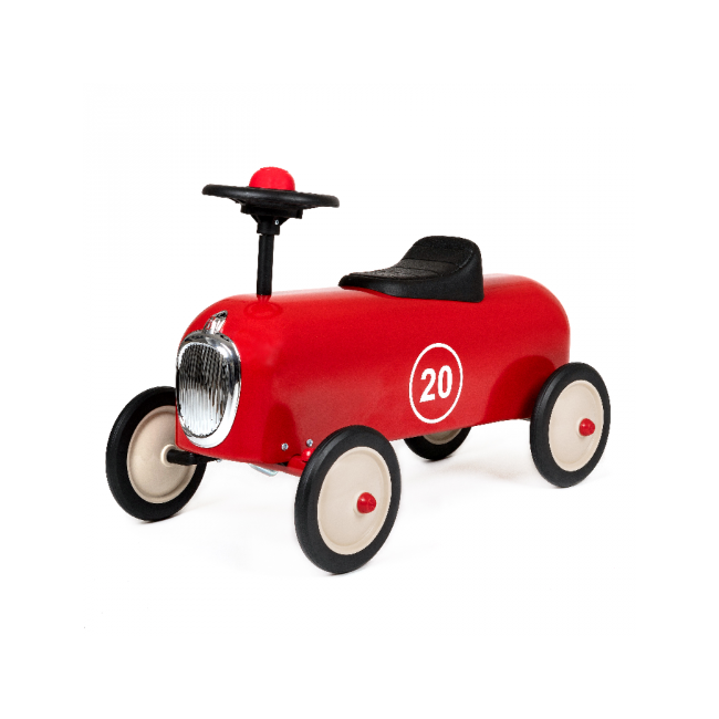 Porteur enfant personnalisé avec prénom - Racer Rouge