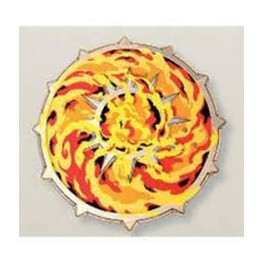 Bouclier en mousse rond Flame Shield ASA TOYS - Bleu Griotte Bouclier en mousse rond Flame Shield ASA TOYS - Bleu Griotte
