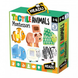 Tactile animals Montessori Headu - Bleu Griotte