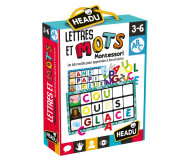 Loto tactile lettres et mots Montessori Headu - Bleu Griotte