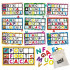 Loto tactile lettres et mots Montessori Headu - Bleu Griotte