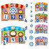 Loto tactile des chiffres Montessori Headu - Bleu Griotte