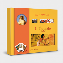 Jeu de 7 familles L'Egypte - Sylvie de Soye - Bleu Griotte