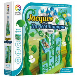 Jeu de stratégie Jacques et le Haricot Magique - Jeu SMART GAMES - Bleu Griotte