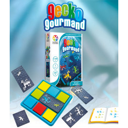 Jeu de stratégie Gecko gourmand - Jeu SMART GAMES - Bleu Griotte