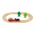 Petit circuit tradition de train en forêt - Jeux imitation bois BRIO – Bleu Griotte