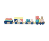 Train de cubes Vilac - Bleu Griotte