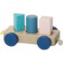 Train de cubes Vilac - Bleu Griotte