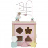 CUBE D'ACTIVITE ROSE  en bois - LITTLE DUTCH - Bleu Griotte