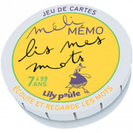 Jeu de mémoire Méli Mémo Lis mes mots Lily poule - Bleu Griotte