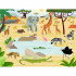 Puzzle Les animaux de la savane 30 pièces Nathan - Bleu Griotte