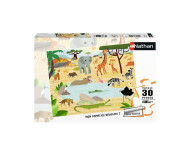 Puzzle Les animaux de la savane 30 pièces Nathan - Bleu Griotte