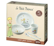 Coffret repas 5 pièces blanc Le Petit Prince Petit Jour Paris - Bleu Griotte