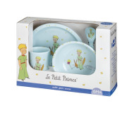 Coffret repas 5 pièces bleu Le Petit Prince Petit Jour Paris - Bleu Griotte