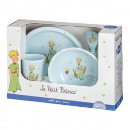 Coffret repas 5 pièces bleu Le Petit Prince Petit Jour Paris - Bleu Griotte