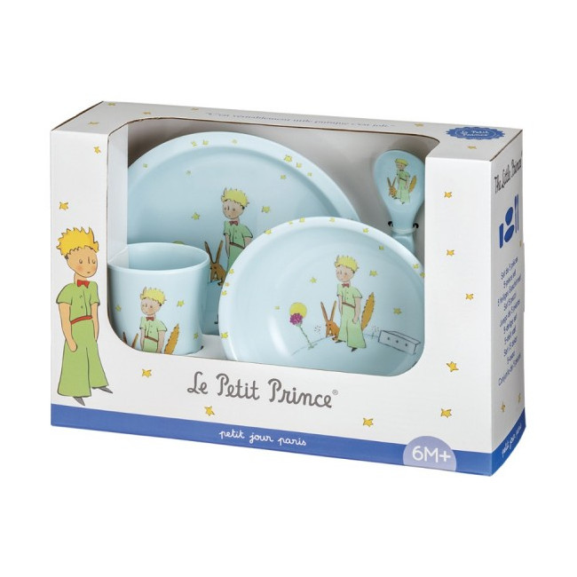 Set de 3 couverts enfants Petit Prince- Vaisselle Petit Jour - Bleu Griotte
