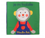 Livre d'activités Je m'habille Moulin Roty - Bleu Griotte