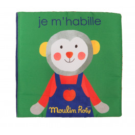 Livre d'activités Je m'habille Moulin Roty - Bleu Griotte