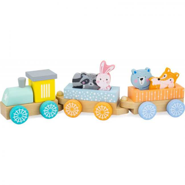 Le Petit Train De La Foret Jouet Premier Age Ulysse Bleu Griotte