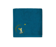 Serviette de bain Laton Pétrole personnalisable (50 x 100 cm) L'Oiseau Bateau - Bleu Griotte