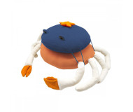 Coussin Grand Crabe bleu océan L'Oiseau Bateau - Bleu Griotte