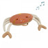 Coussin musical Crabe sable L'Oiseau Bateau - Bleu Griotte