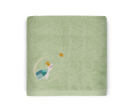 Serviette de bain Tortue Menthalo personnalisable (70 x 140 cm) L'Oiseau Bateau - Bleu Griotte