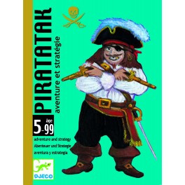 Jeu de cartes Piratatak - Jeu de cartes DJECO - Bleu Griotte