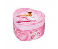 COEUR GM BALLERINE ROSE en carton - TROUSSELIER