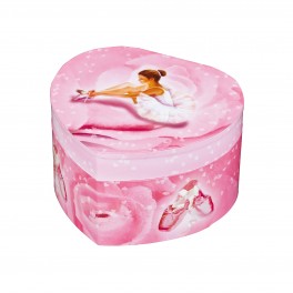 COEUR GM BALLERINE ROSE en carton - TROUSSELIER